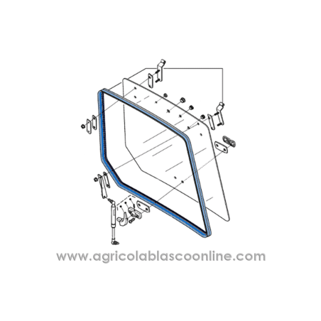 goma cristal trasero tractor Kubota M6040 M7040 M8540 M8560 M9540 M9960 M509