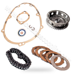  28081 Kit reparacion rueda Dentada cadena Embrague Juntas Agria 3000 Motocul