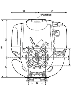 Motor Honda Gasolina 4T 1.3 HP GX35 TST4