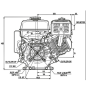 Motor Honda Gasolina 4T GX270 9,0cv