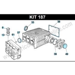 Kit juntas y retenes bomba de fumigar Bertolini CKS110 CK73 CK90 CK110 CK115 CK120